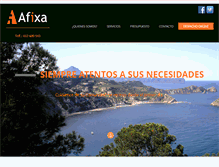 Tablet Screenshot of afixaadministracionfincas.com